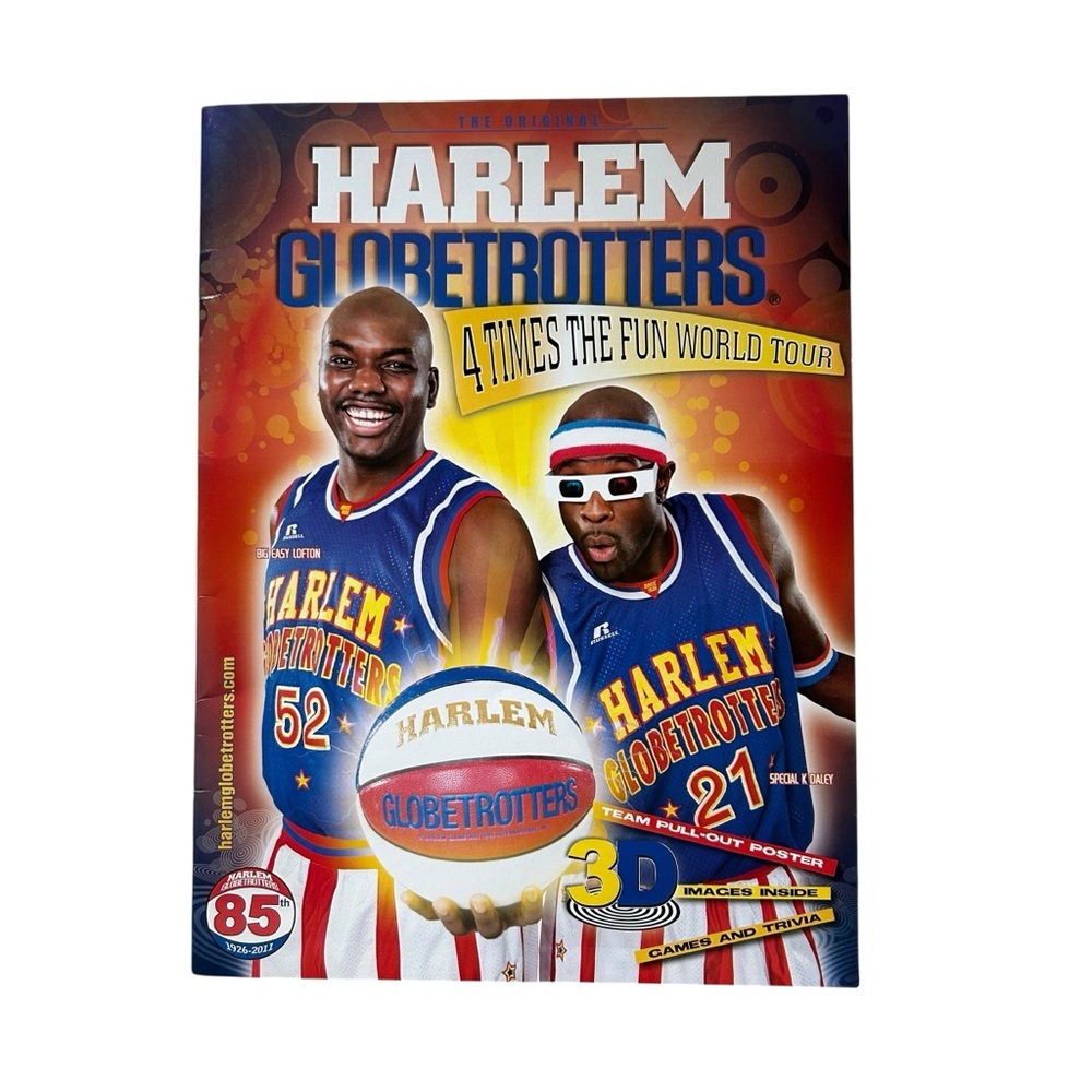 Harlem Globetrotters‎ 85th Anniversary 3D Program Book 2011 w/ Glasses